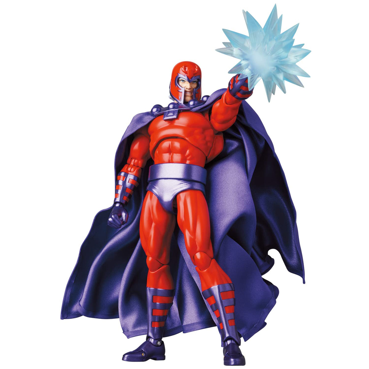 Medicom Mafex No.179 Magnito comic ver head parts, flexible expressions for scene recreations.