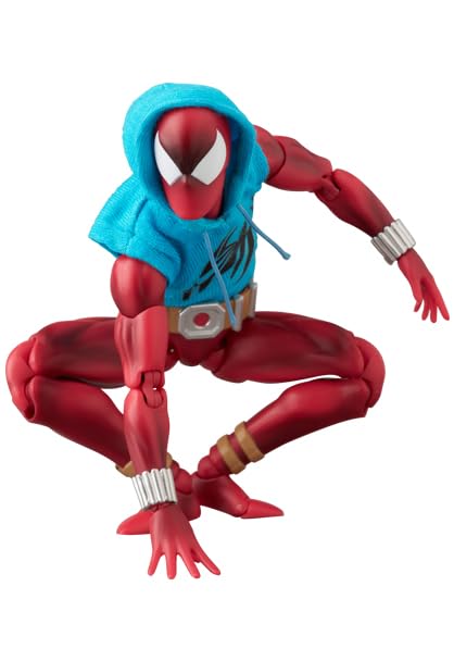 Medicom MAFEX Scarlet Spider Ver. 2.0 non-scale design blends with 1:12 displays