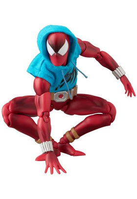 Medicom MAFEX Scarlet Spider Ver. 2.0 non-scale design blends with 1:12 displays