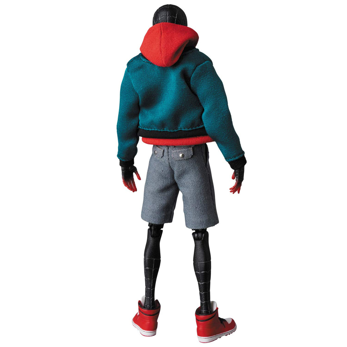 Medicom MAFEX Miles Morales head parts enabling expressive facial expressions.