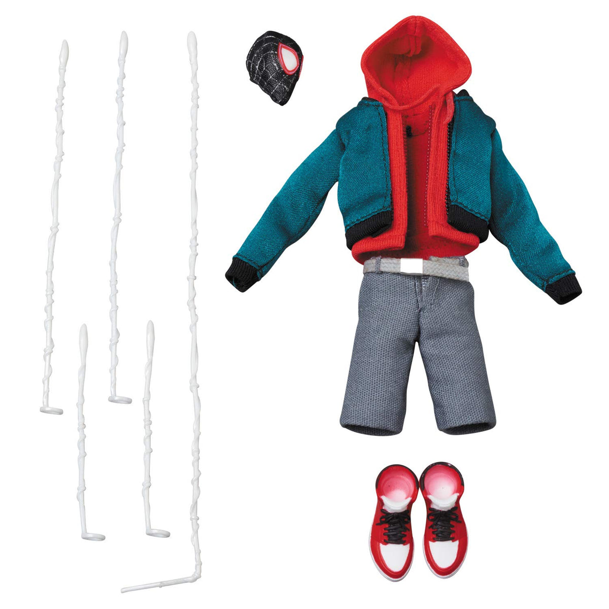 Medicom MAFEX Miles Morales articulated joints enable wide-range posing.