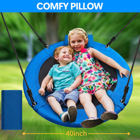 Medicook saucer swing suitable for indoor and outdoor use.