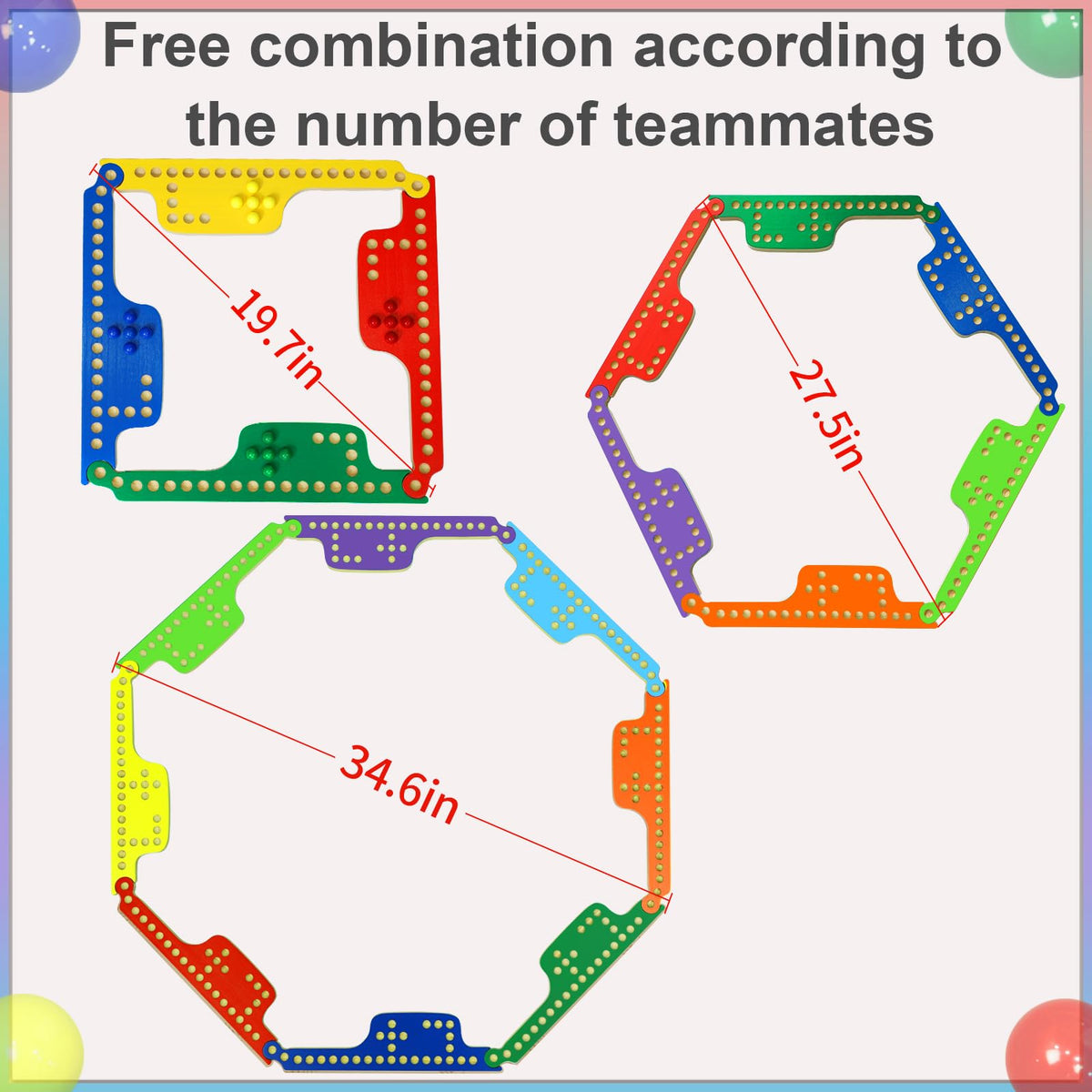 Medikaison 40 marbles, five per color, for easy player tracking.