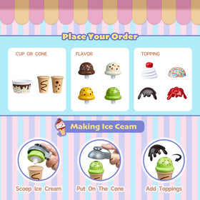 Medoga flavor scoops to mix flavors and build fine motor skills