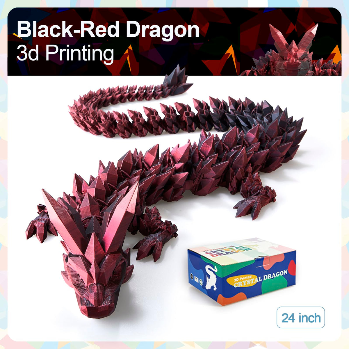 Meet Gladness 3D printed dragon toy, a bold collection piece.