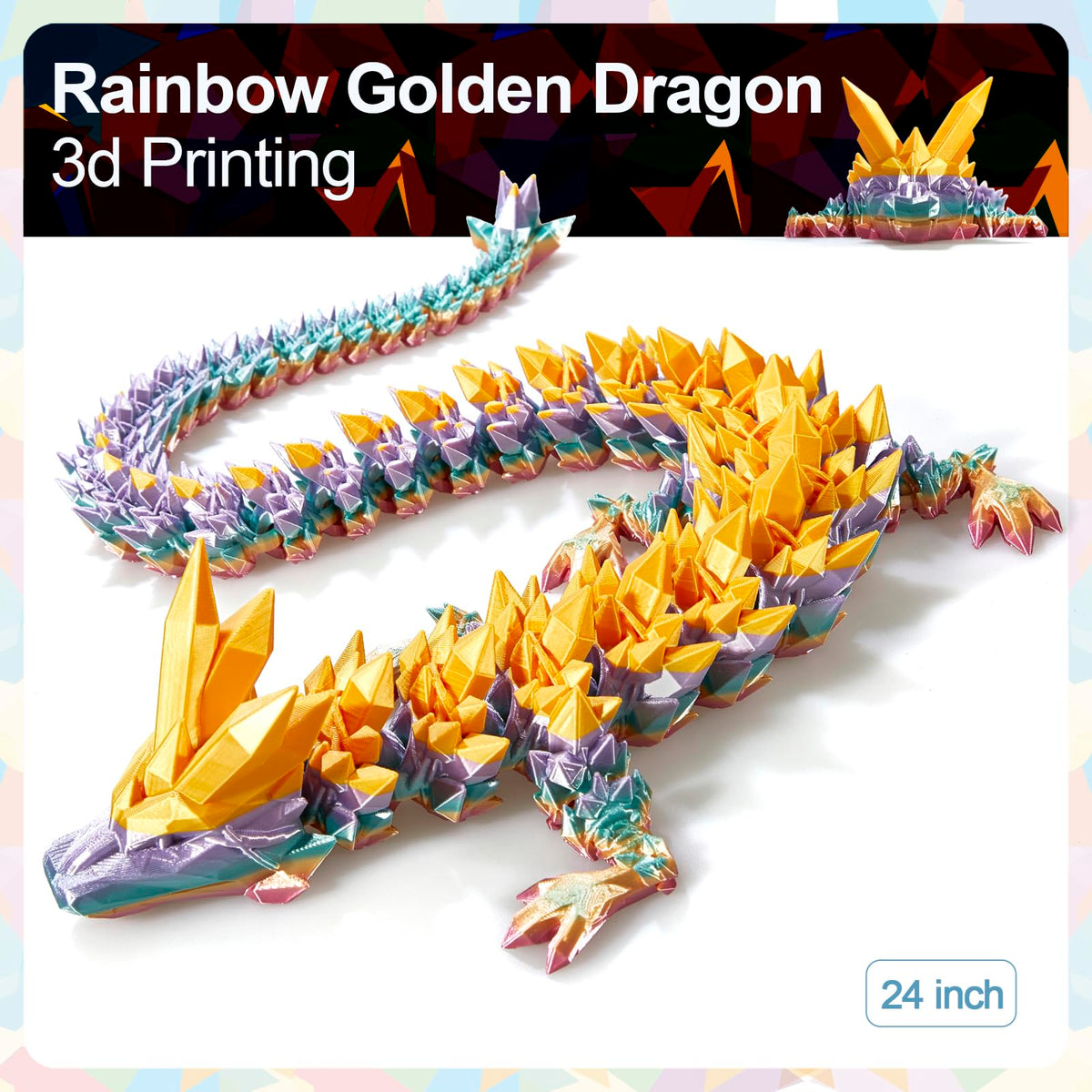 Meet Gladness giant crystal dragon finish, vibrant colors for eye-catching decor.