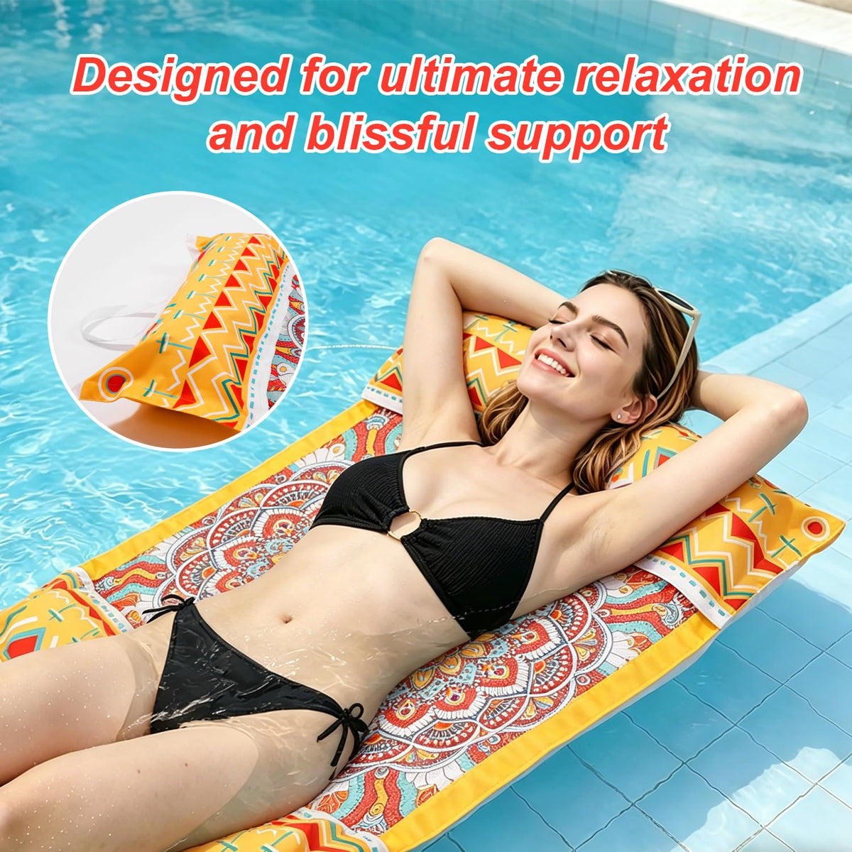 Meetinext 2-Pack pool hammock float designed for adults with comfortable sizing