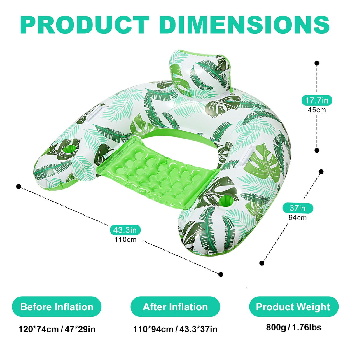 Meetinext double-chamber design provides buoyancy and stability while floating.