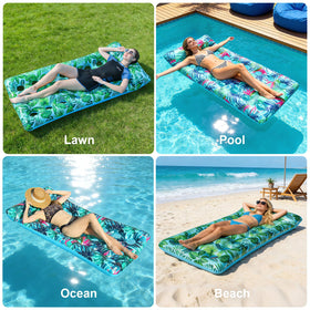 Meetinext foldable floats deflate quickly for easy packing and travel