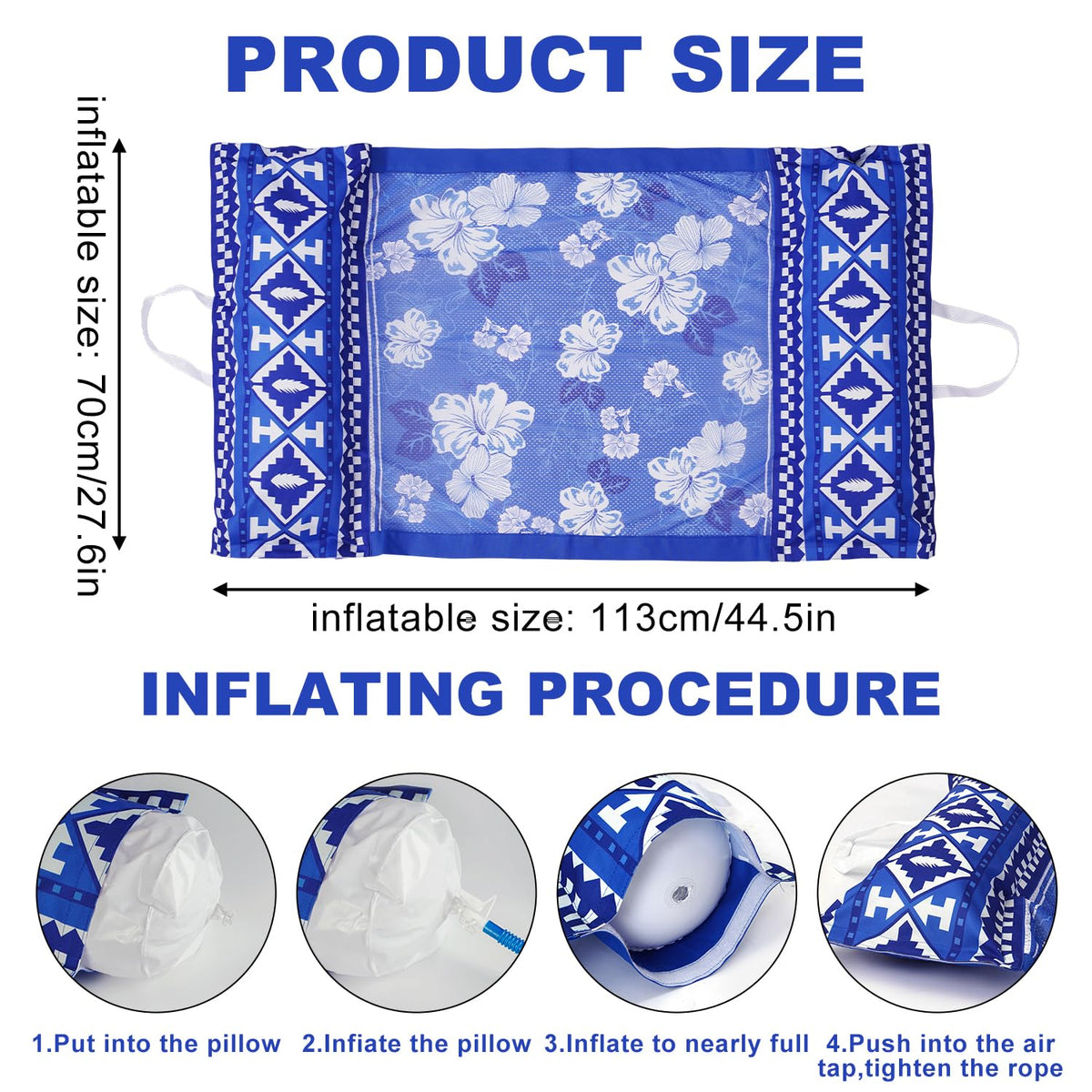 Meetinext two-pack portable pool floats are quick to inflate