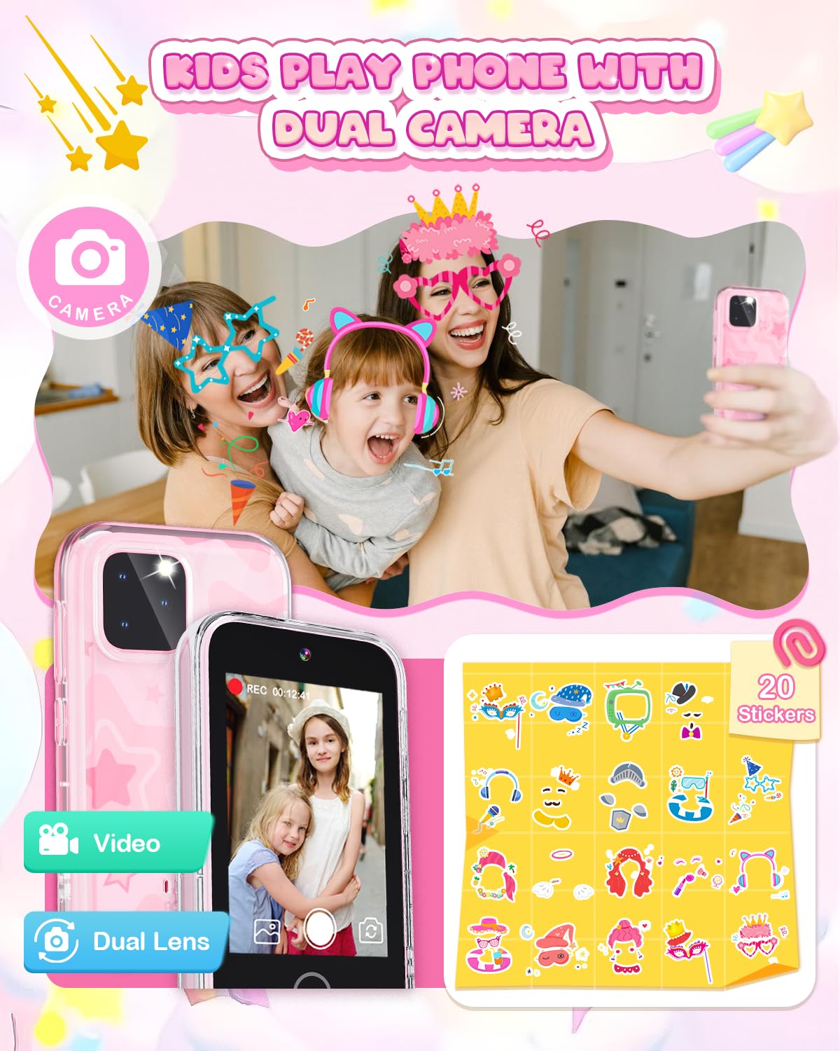 Meetrye Kids Smart Phone music player for on-the-go entertainment
