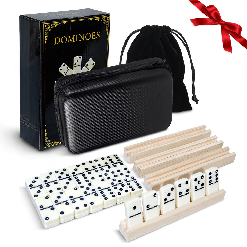 MeetYr Life domino tiles hand-painted for clear visibility during game nights.