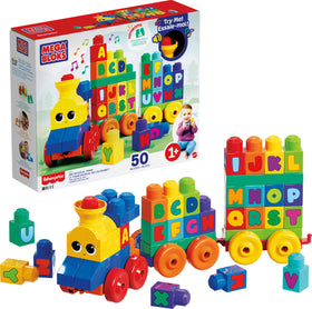 MEGA BLOKS ABC musical train blocks invite early literacy through music and hands-on play.