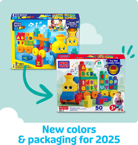 MEGA BLOKS grow-with-mega-bloks concept supports ongoing creativity as skills develop.