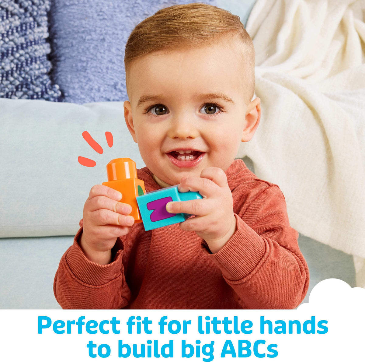 MEGA BLOKS smokestack sounds enhance pretend play with engaging train noises.