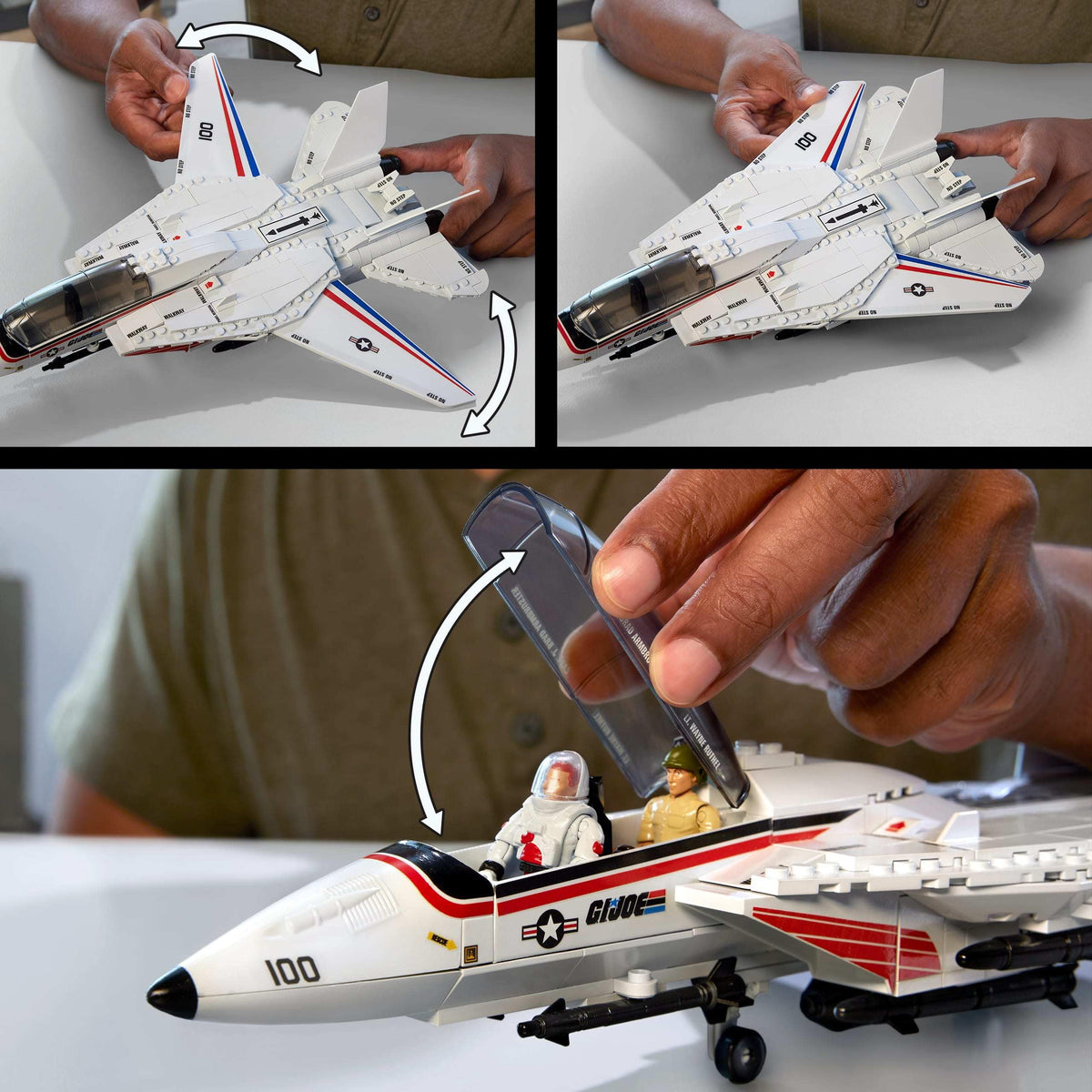MEGA BLOKS G.I. Joe figures poseable for dynamic display and storytelling
