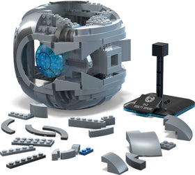 Includes buildable display stand for showcasing the Mega Bloks Halo model.