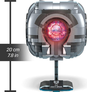 Two LED light modes highlight the Mega Bloks Halo dual personalities.