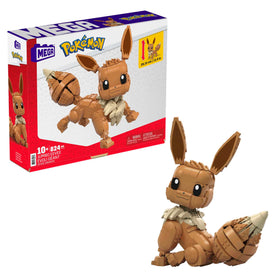 Mega Bloks Mega Pokémon Eevee 11-inch figure, poseable for display and play.