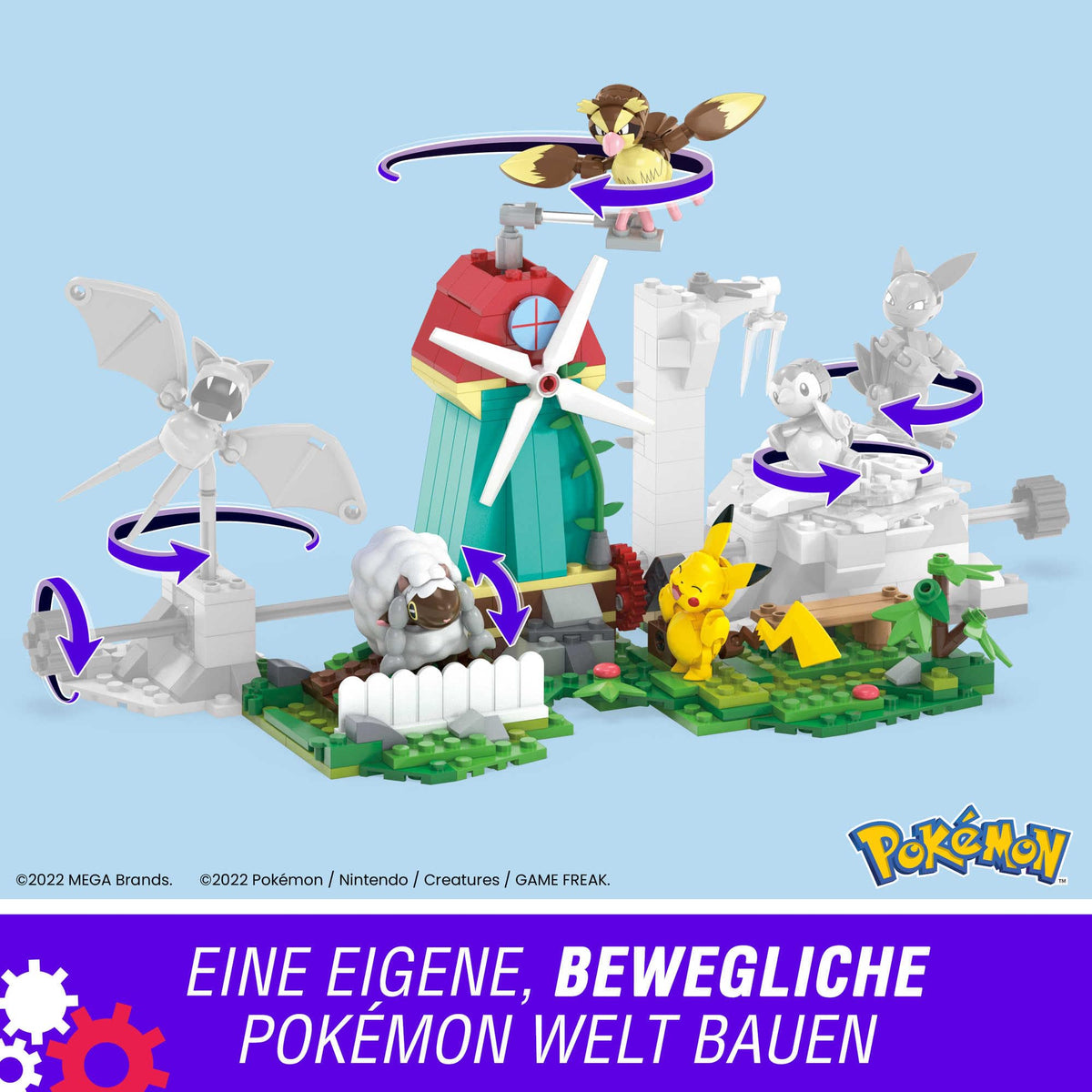 Mega Bloks Pokemon 240-piece kit designed for kids aged 7 and up.