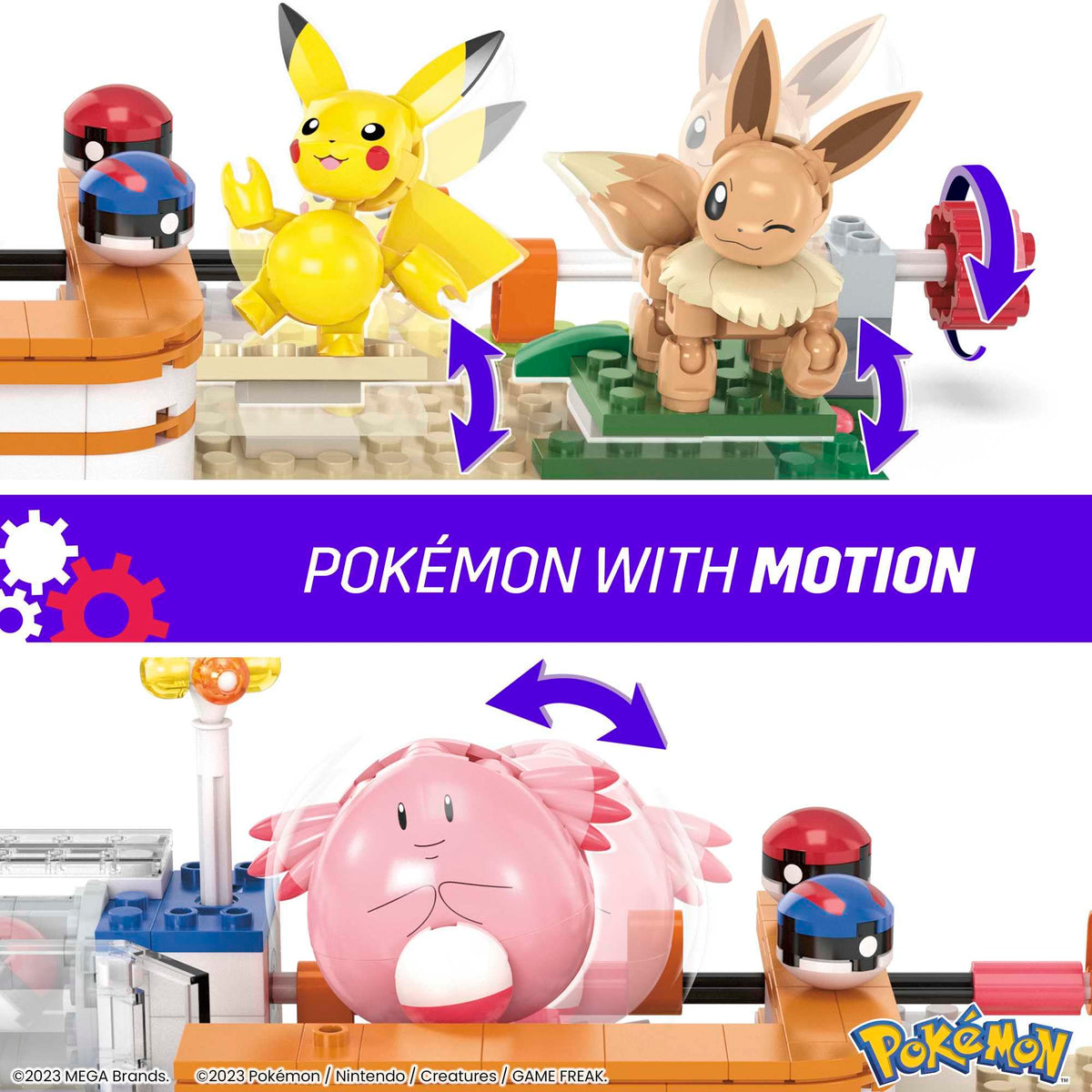 Mega Bloks Pokemon Chansey figure ready for posing and storytelling