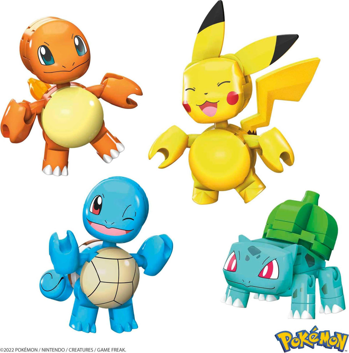 Mega Bloks Pokemon Kanto Bulbasaur figure with buildable base for type-themed displays