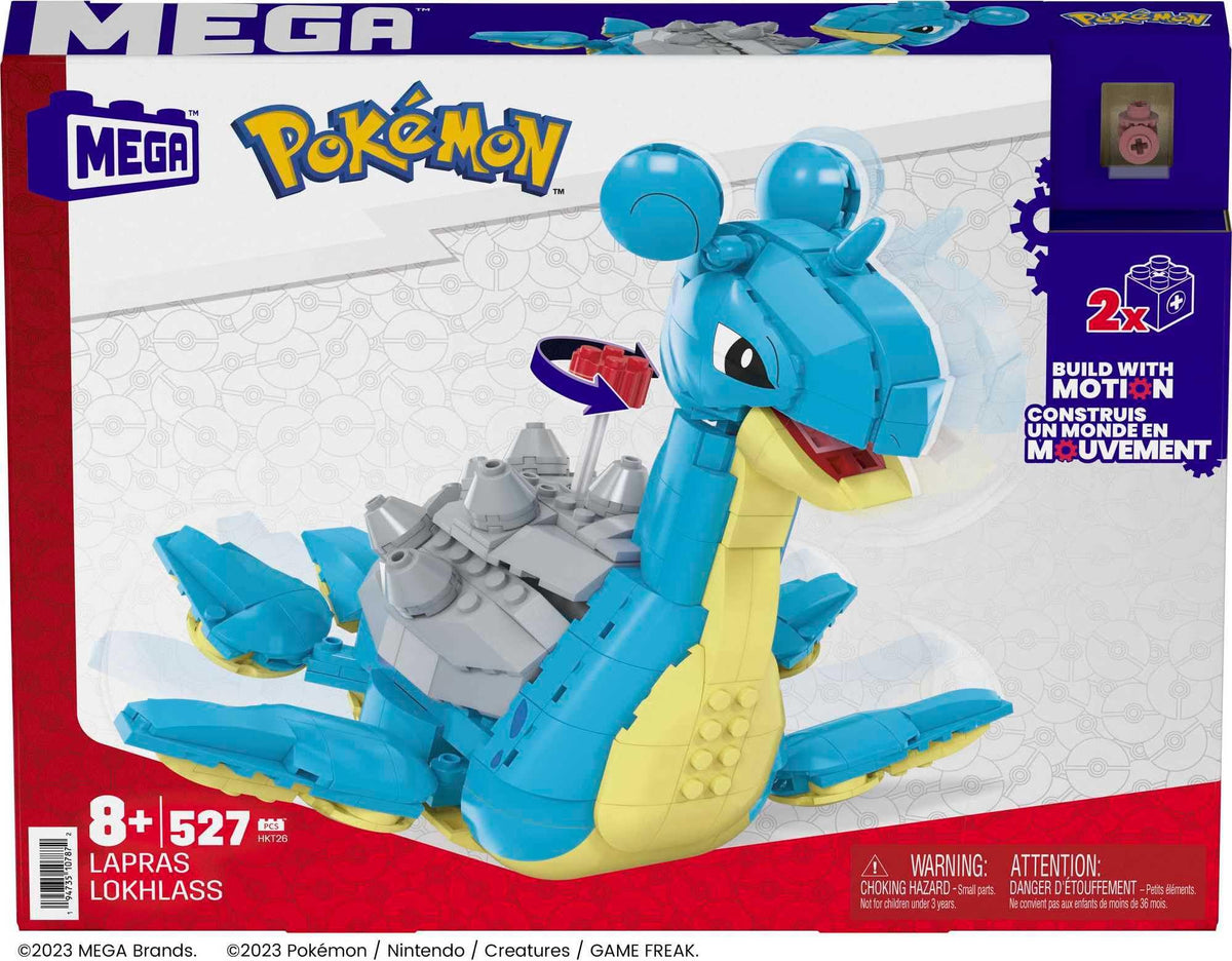 Mega Bloks Pokémon Lapras compatible with other MEGA sets for mixed builds