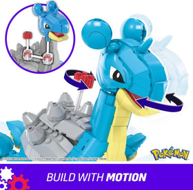 Mega Bloks Pokémon Lapras detailed build invites careful assembly and collectability