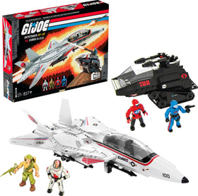 MEGA BLOKS Skystriker jet wings detail for authentic display and imaginative play