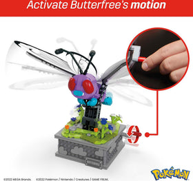 MEGA Pokémon Butterfree wings in action showcasing mechanical detail
