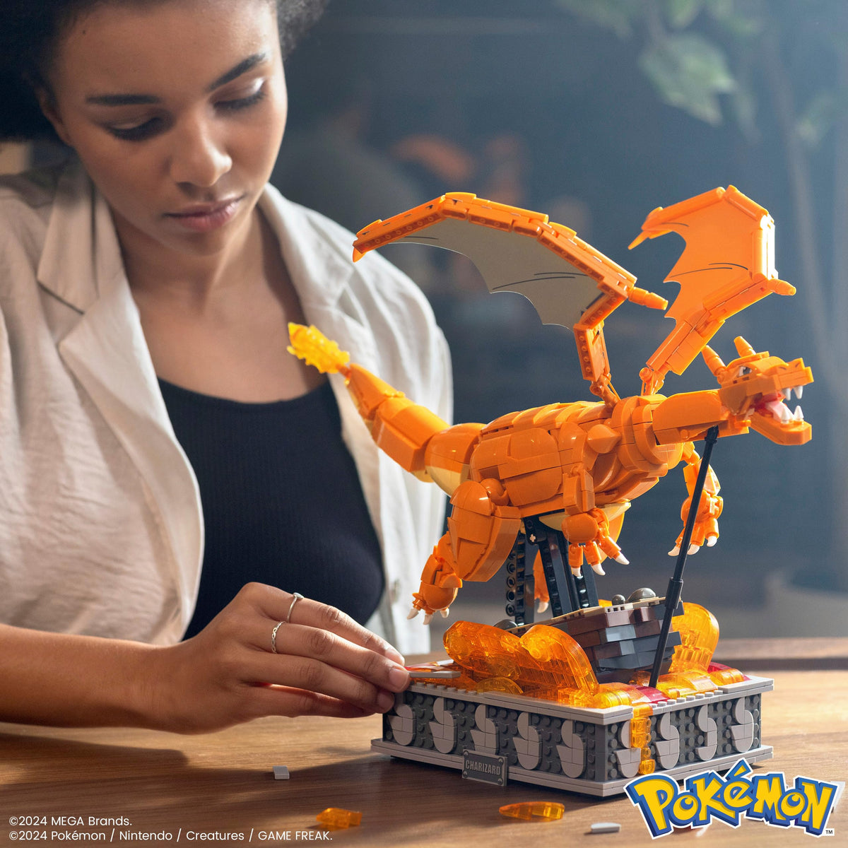 Mega Brands Charizard wings flap for dramatic poseable display