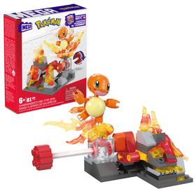 Mega Brands Charmander spin-crank action for interactive play