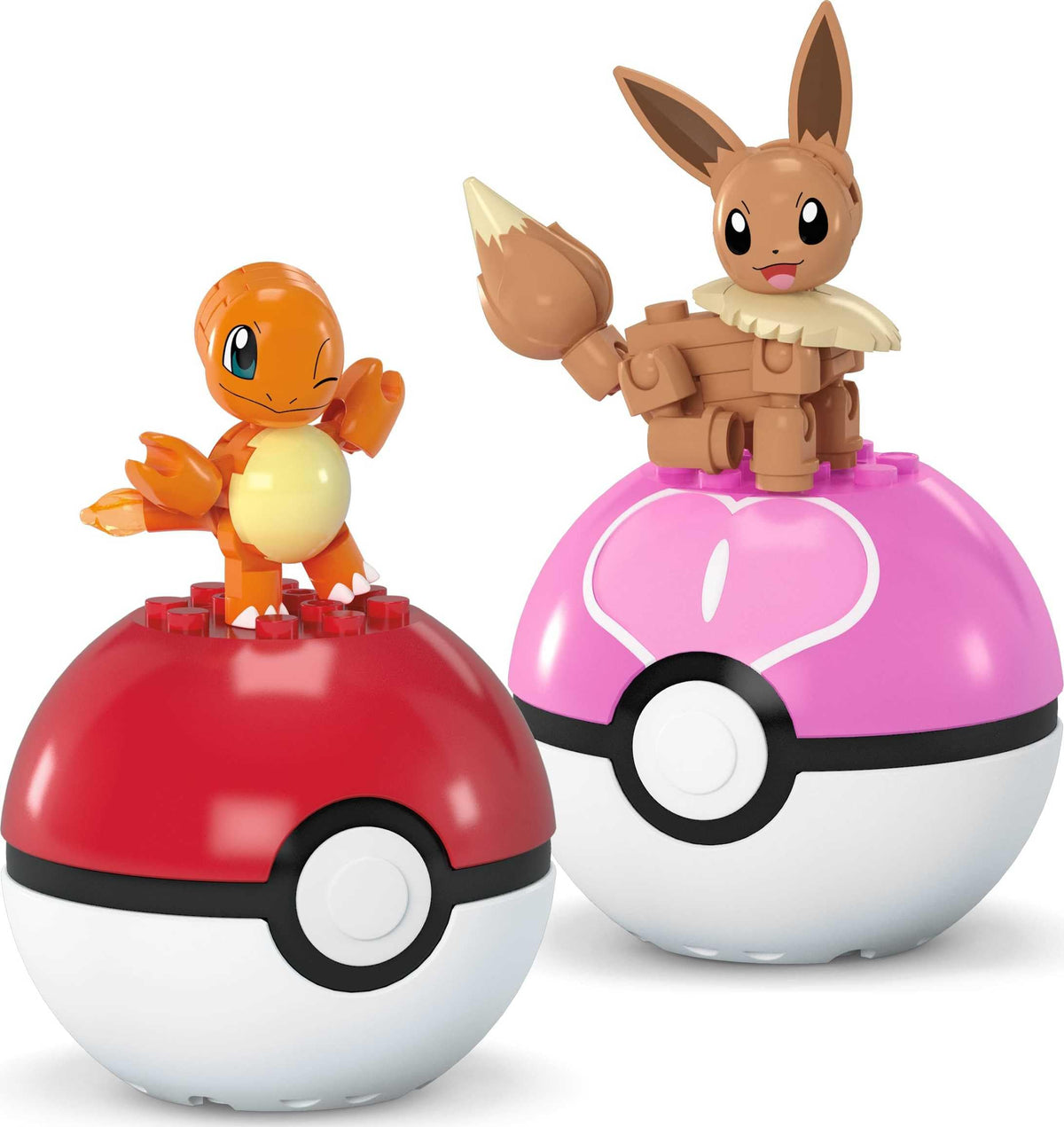 Mega Brands Eevee buildable figure ready for posing.