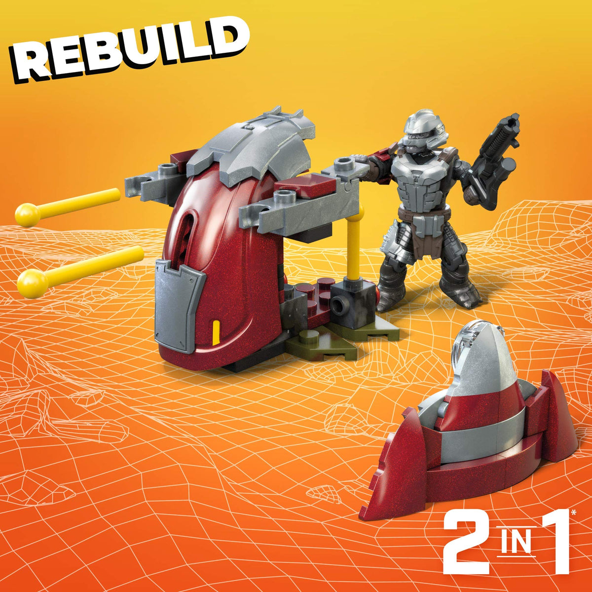  Mega Construx Halo Hijacked Ghost cockpit for interactive building.