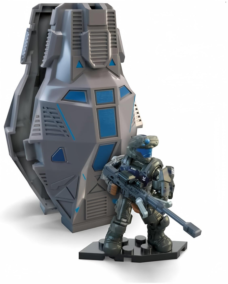 Mega Brands Halo ODST Romeo Agu micro action figure with 12-point articulation for dynamic posing and display