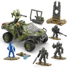 Mega Brands Halo FleetCOM Warthog rear turret view ideal for action roleplay