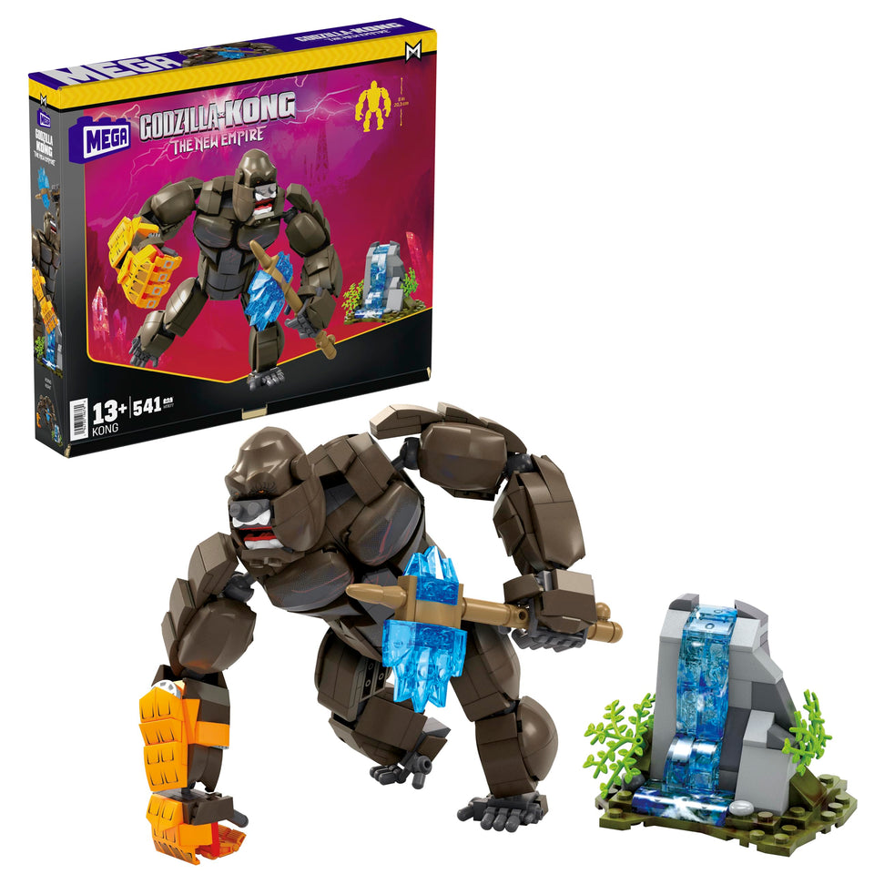 Mega Brands Kong with B.E.A.S.T. Glove figure ready for display and posing.