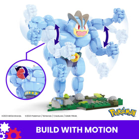 Mega Brands Machamp stands seven inches tall for shelf display.