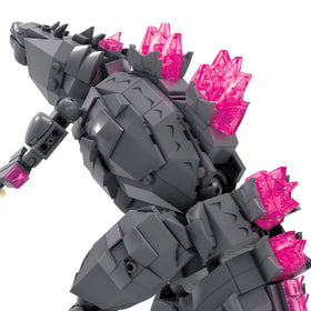 Mega Godzilla x Kong 543-brick build compatible with other sets for expansion.