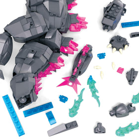 Mega Godzilla x Kong detailed textures give a lifelike display.