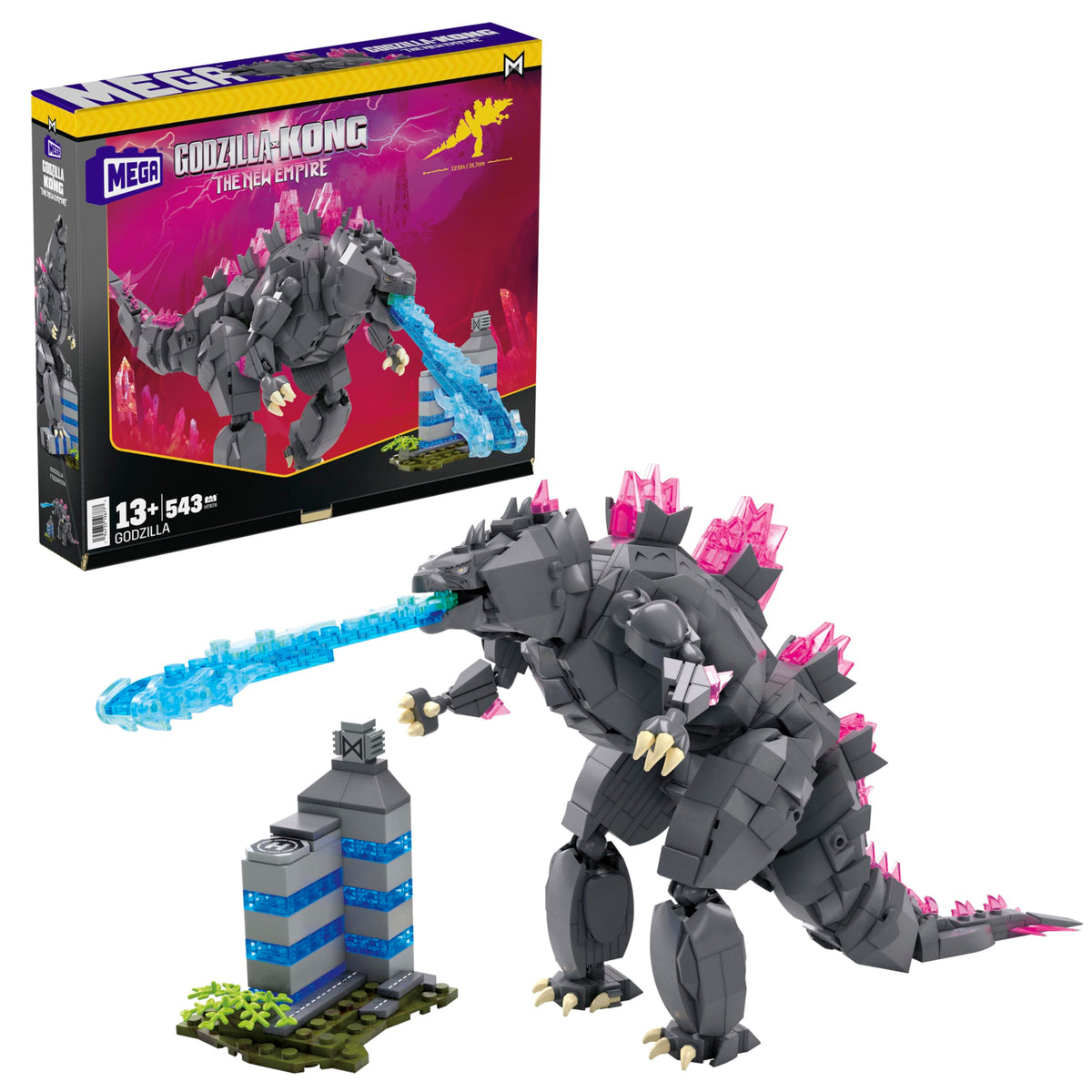Mega Godzilla x Kong figure with Heat Ray effect for dramatic display.