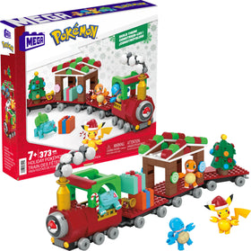 Mega Brands Mega Pokemon holiday train with 373 pieces for festive building fun