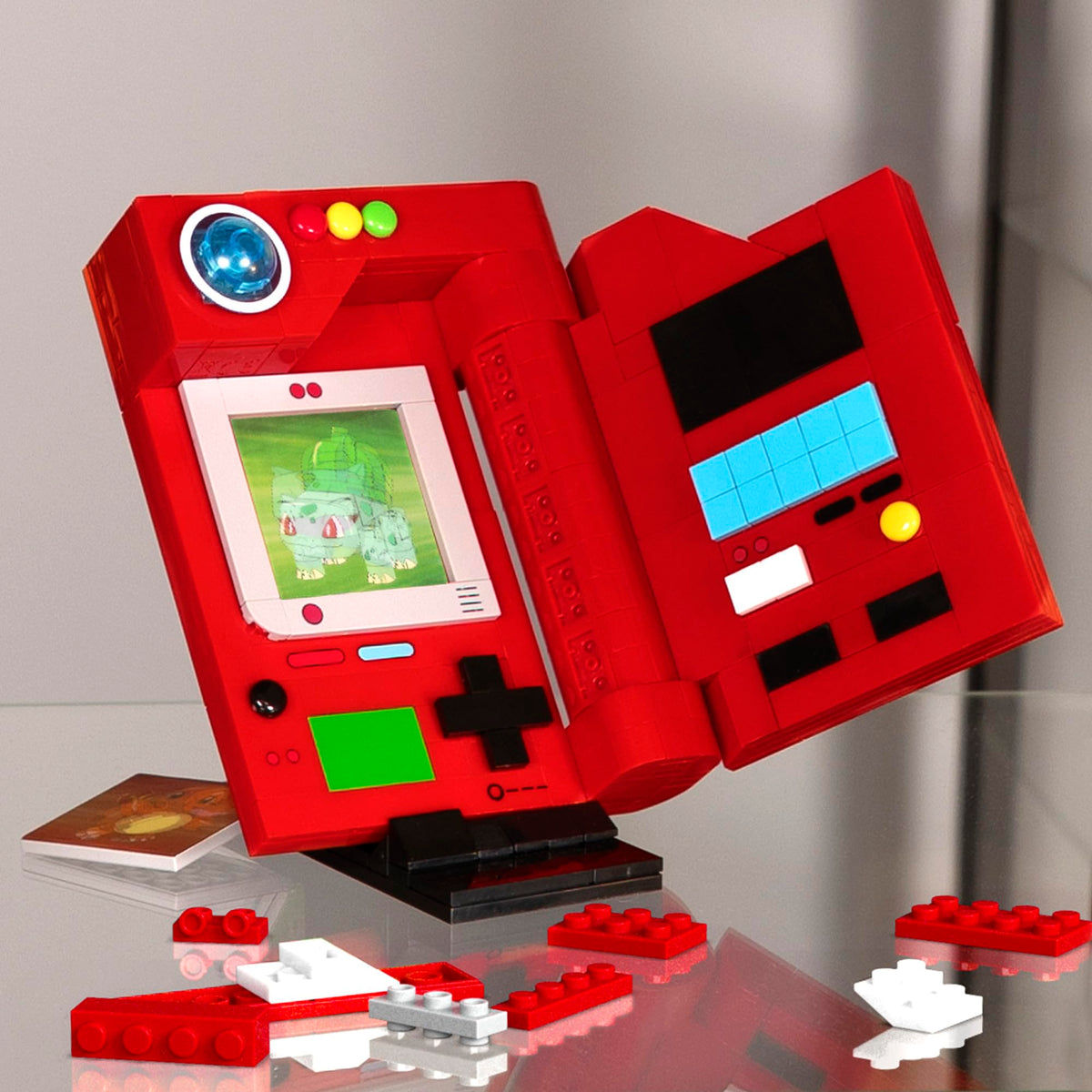 Eevee lenticular card included for nostalgic display from Mega Brands.
