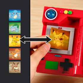 Pikachu lenticular card included for vibrant display from Mega Brands.