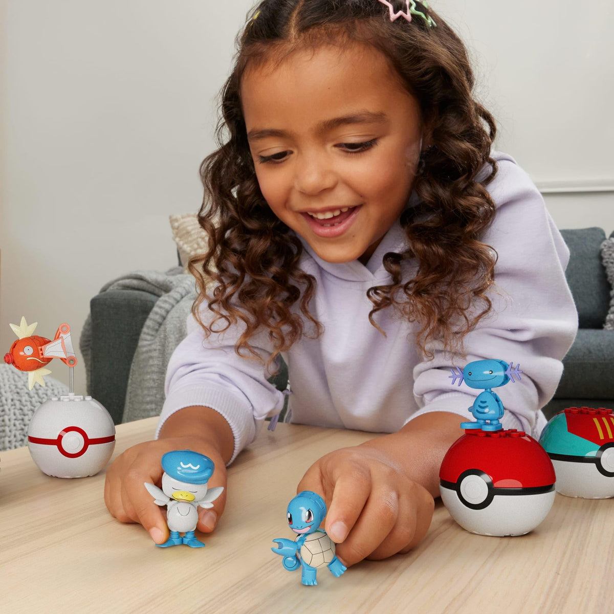 Mega Brands Mega Pokémon Magikarp figure, poseable for splashy action scenes.