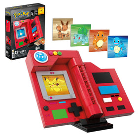 Mega Brands MEGA Pokémon Pokedex with glowing light for display.
