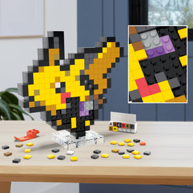 15 cm tall brick-built Pikachu perfect for shelves.