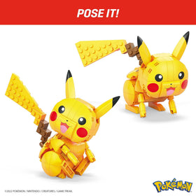 Mega Brands Pikachu offers multiple battle poses to fuel storytelling.
