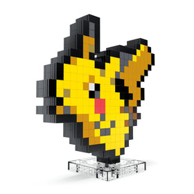 Pikachu displayed with wall-mount notch for versatile setup.