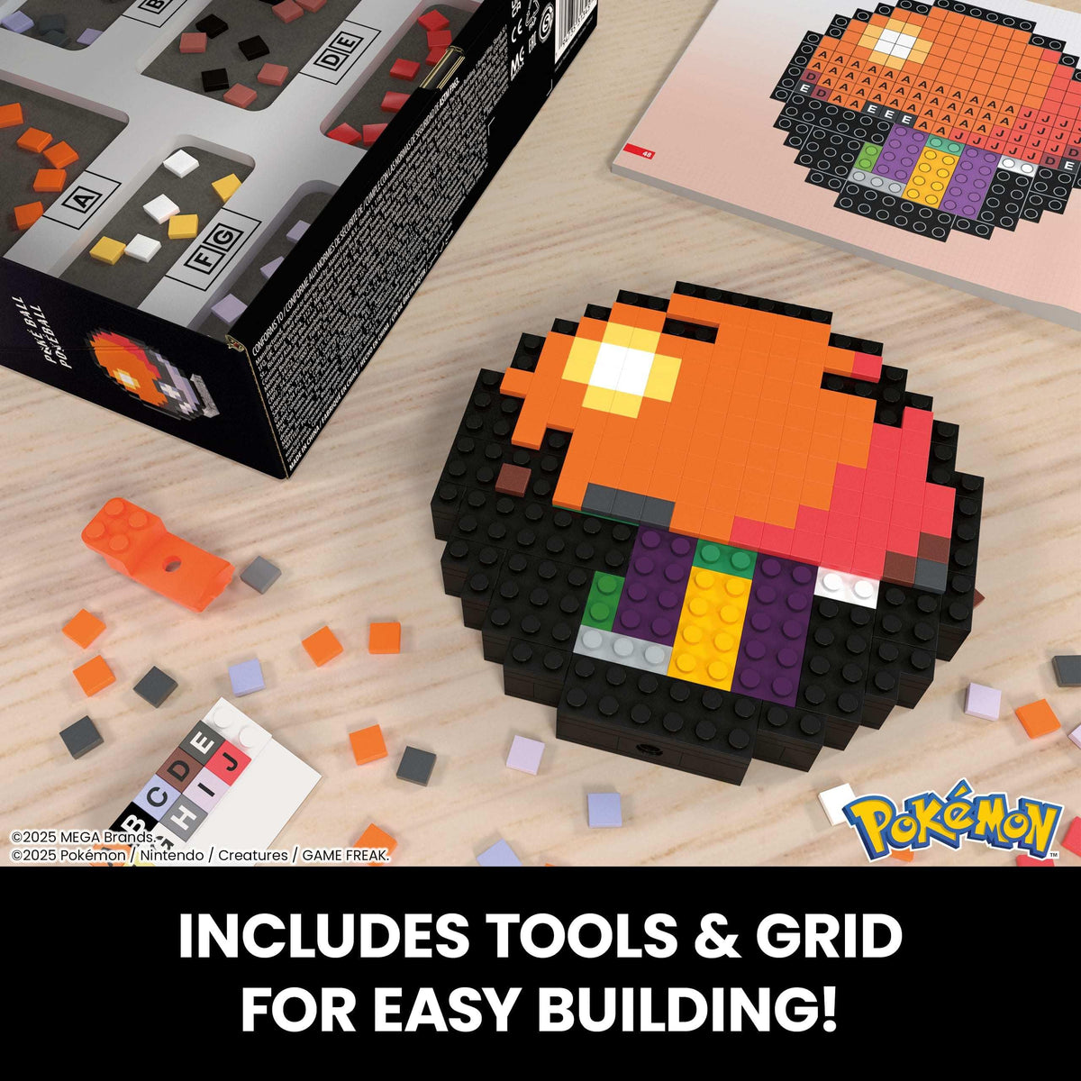 Mega Brands pixel-art inspired figure showcasing collectible charm